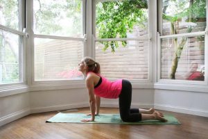 Yoga poses for weight loss - cow