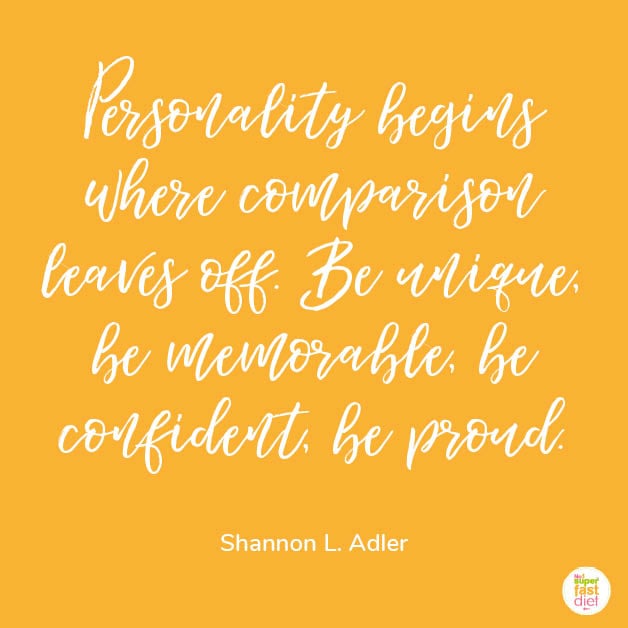 stop comparing quotes - personality