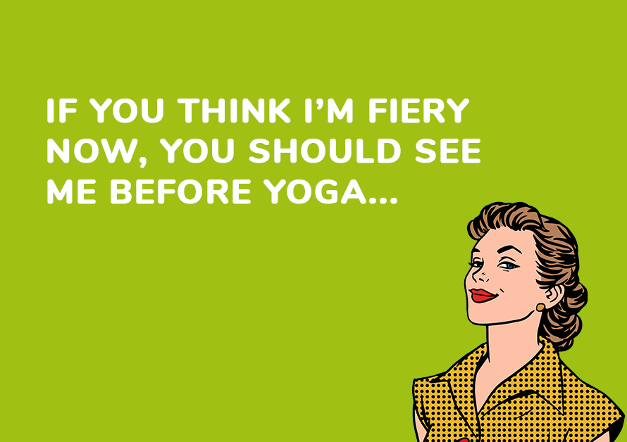 sassy yoga joke