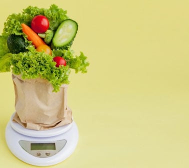 weighing food