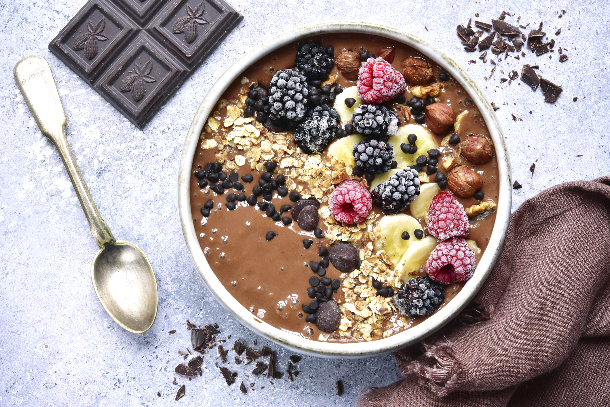 Chocolate Hazelnut Smoothie Bowl