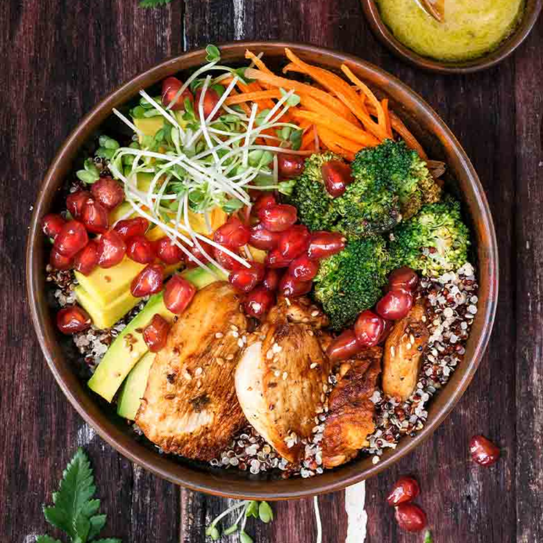 Chicken & Pomegranate Bowl